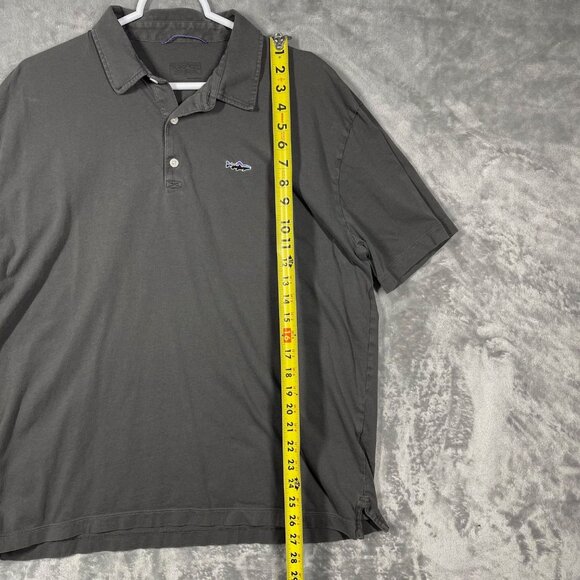 Patagonia Organic Cotton Gray Polo Shirt Mens Large - Picture 4 of 7
